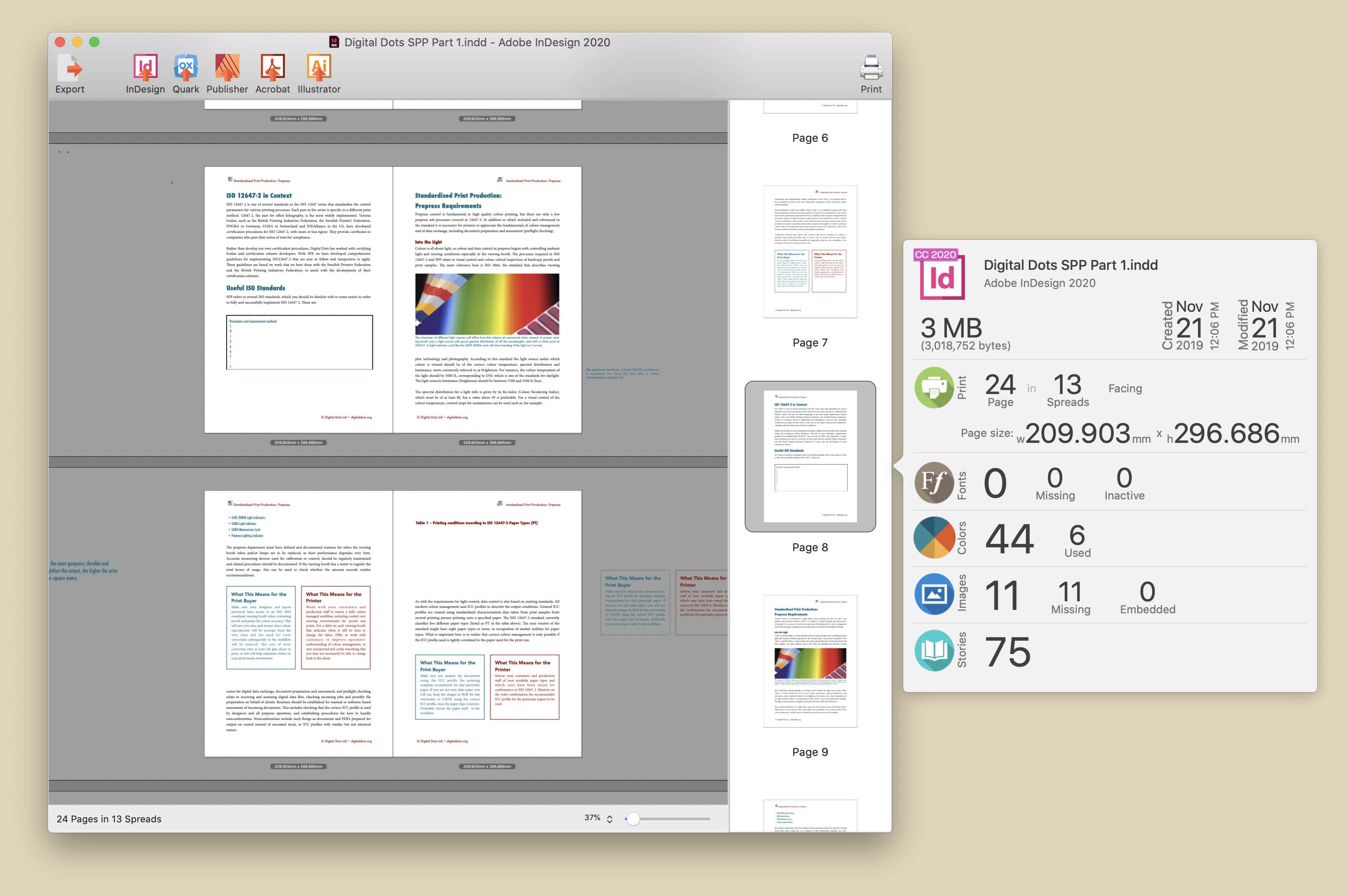 changing colors from publisher to indesign
